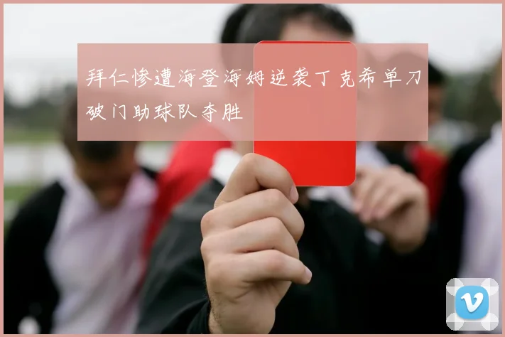 拜仁惨遭海登海姆逆袭丁克希单刀破门助球队夺胜