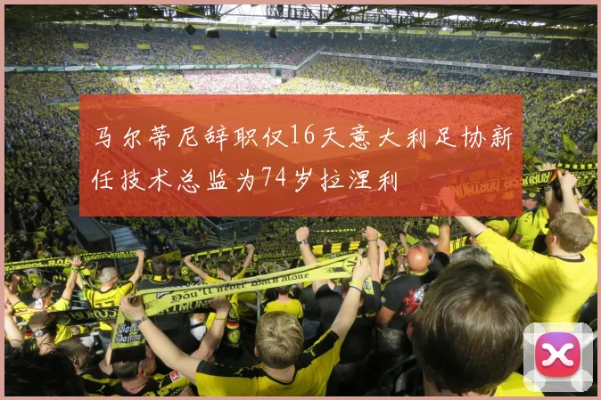 马尔蒂尼辞职仅16天意大利足协新任技术总监为74岁拉涅利